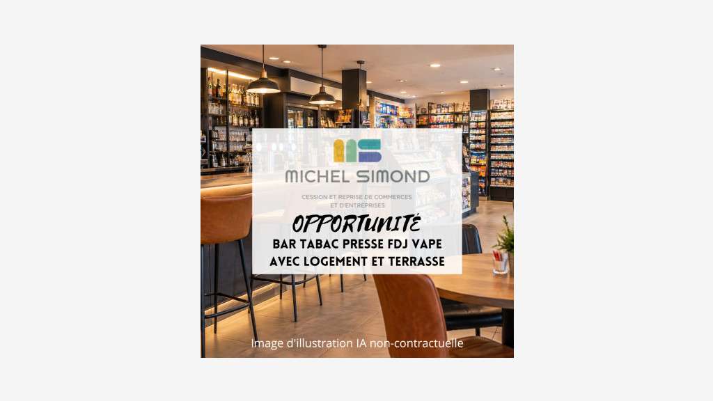 BAR TABAC PRESSE FDJ VAPE AVEC LOGEMENT ET