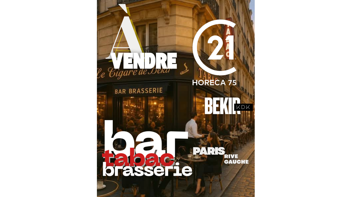 Cède bar brasserie tabac d'angle Paris Rive Gauche