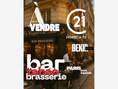 Cède bar brasserie tabac d'angle Paris Rive Gauche