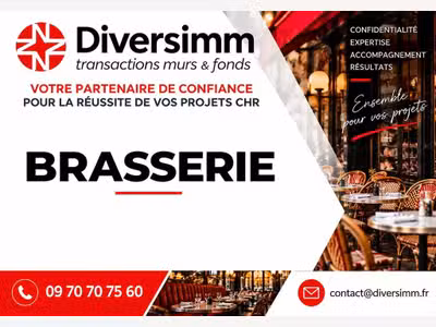 Brasserie d’angle - loyer 2480 €/mois - 120 pl.
