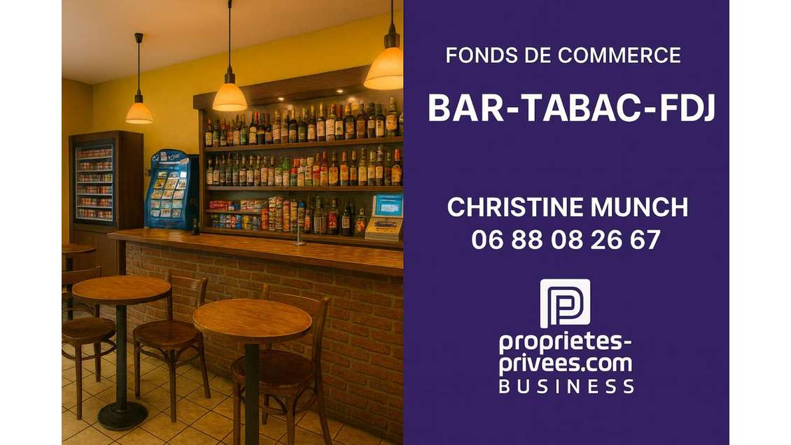 Vente bar tabac FDJ 70m² à 10 min de Pontoise