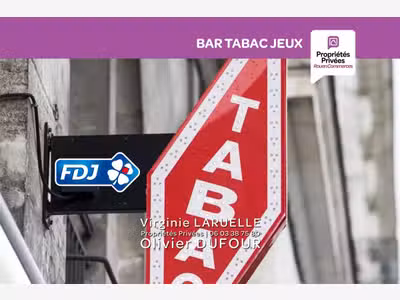 Vente bar tabac FDJ jeux avec terrasse à Darnetal