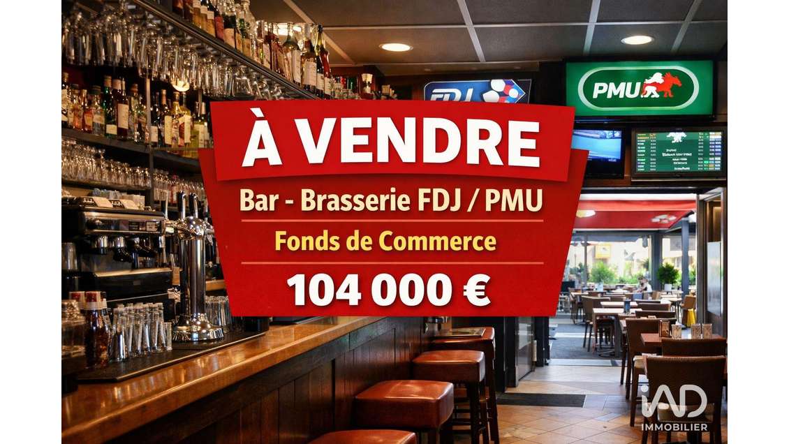 Vente bar brasserie FDJ PMU à Saint-Estève