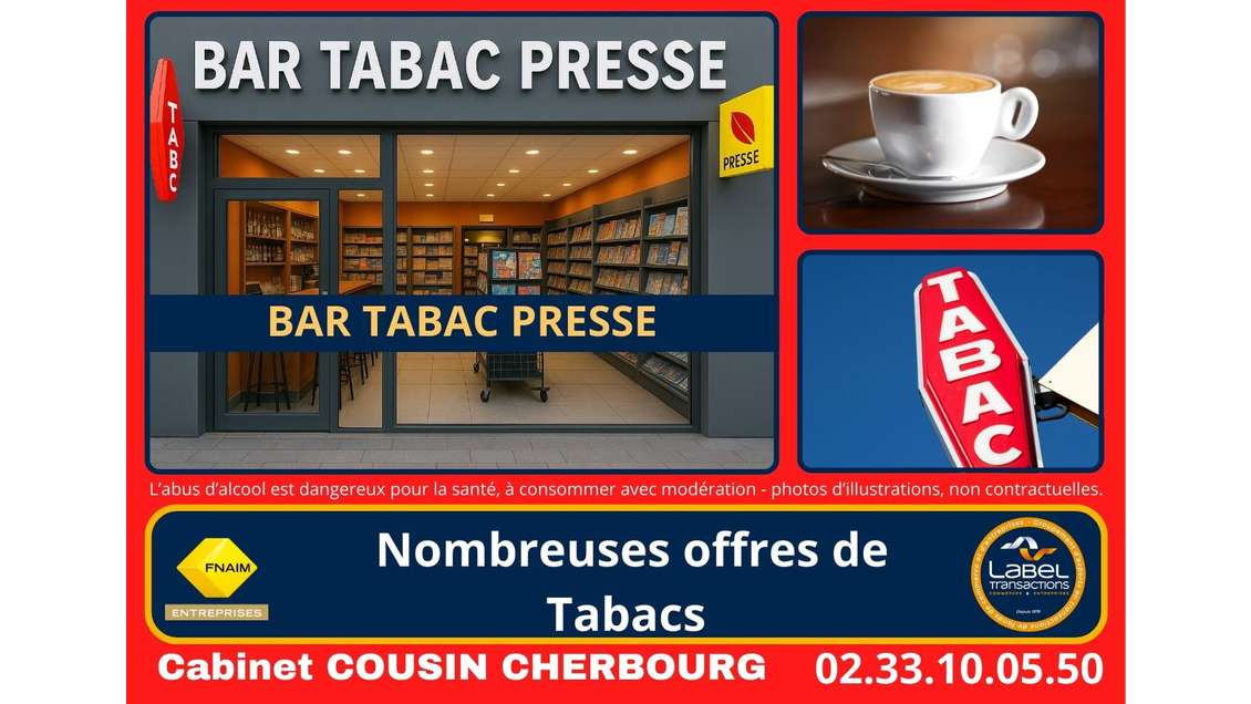 Vente bar Tabac Presse à Saint-Georges-Montcocq