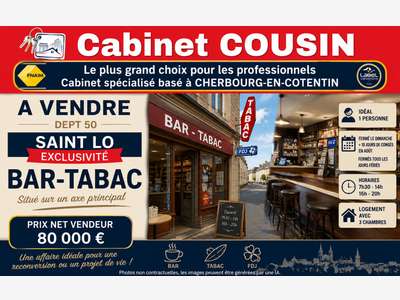 Vente bar Tabac Presse à Saint-Georges-Montcocq