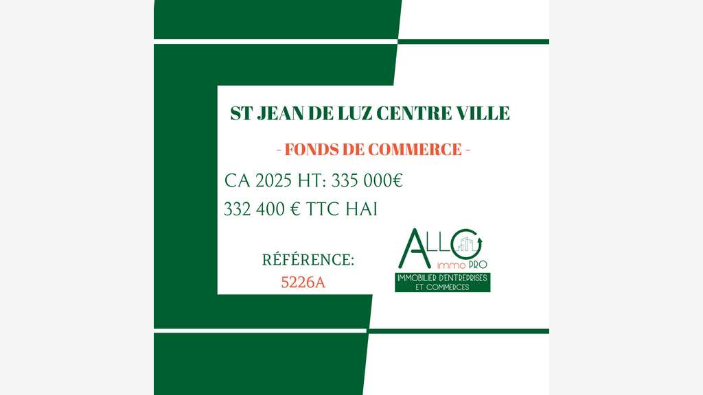 A vendre restaurant aux normes à Saint Jean de Luz