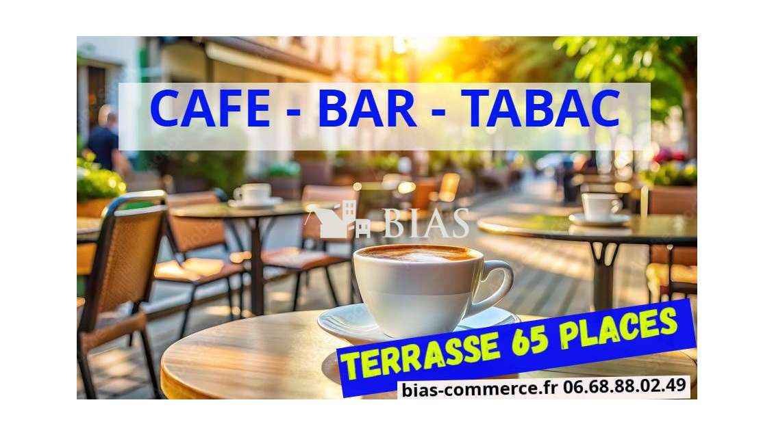 Cède bar tabac loto terrasse limo avec log dept 76