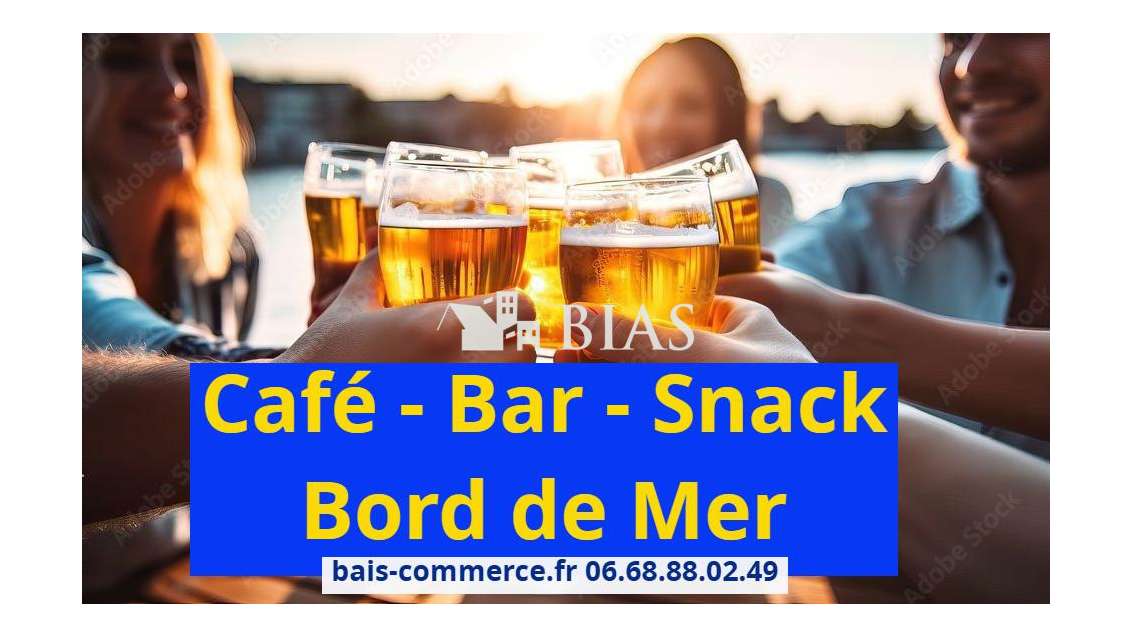 Vente bar café crêpes 120 pl bord de mer dept 76