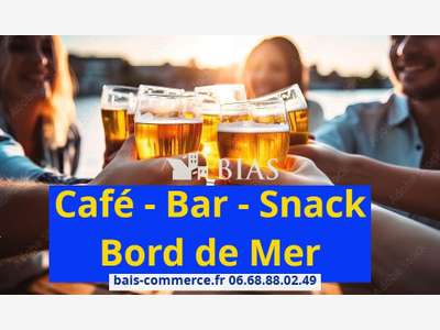 Vente bar café crêpes 120 pl bord de mer dept 76