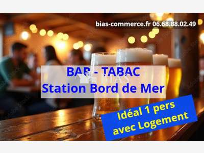 Vente bar tabac FDJ en centre station balnéaire 76