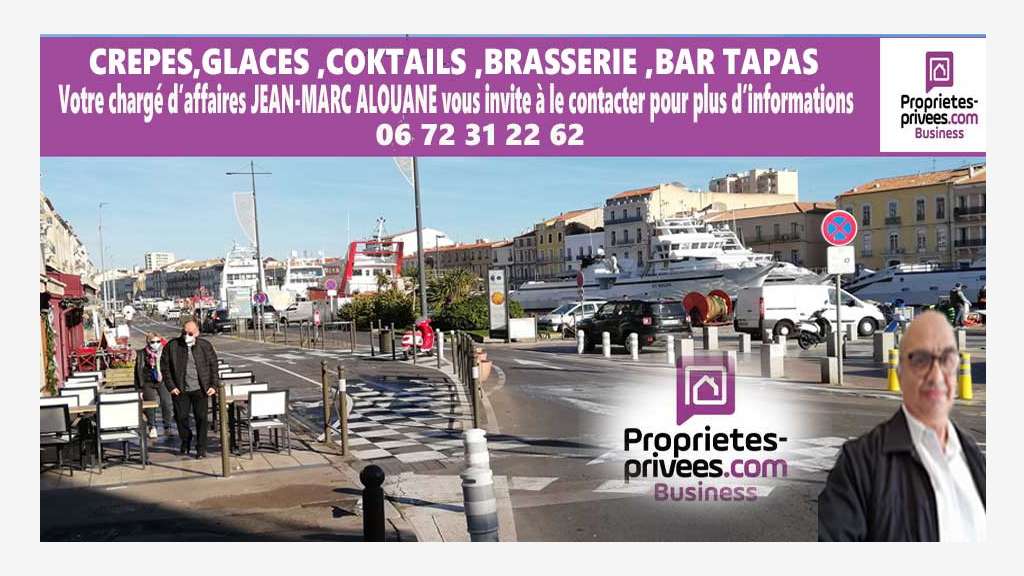 Vente bar glacier 90m² à Sète emp N°1 bord de mer