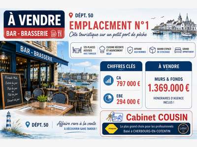 Vente bar brasserie empl N°1 côte touristique 50