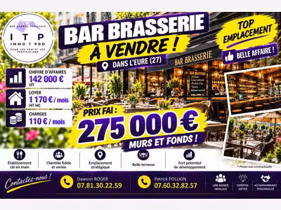BEAU BAR BRASSERIE 27 MURS ET FONDS