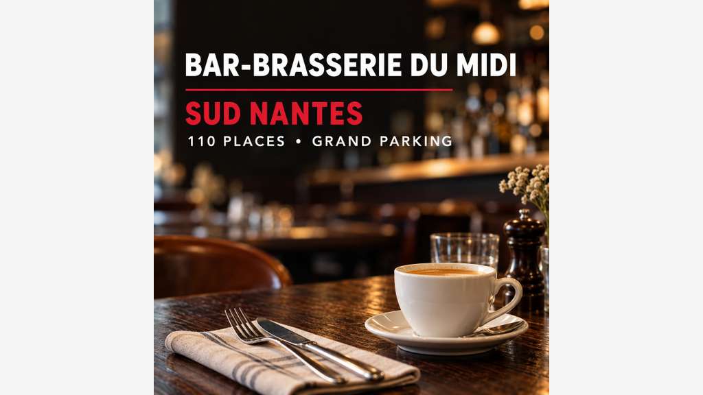 Bar brassserie Nantes sud avec parking
