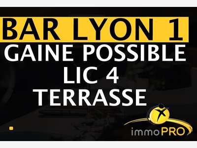 Vend bar de 130m² dans les pentes de Lyon