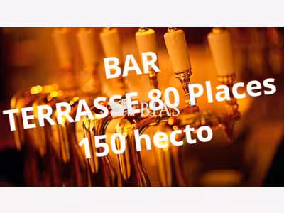 Vente bar terrasse 80 places en centre ville Eure