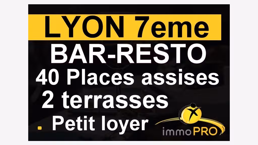 A vendre bar restaurant secteur dynamique 69007