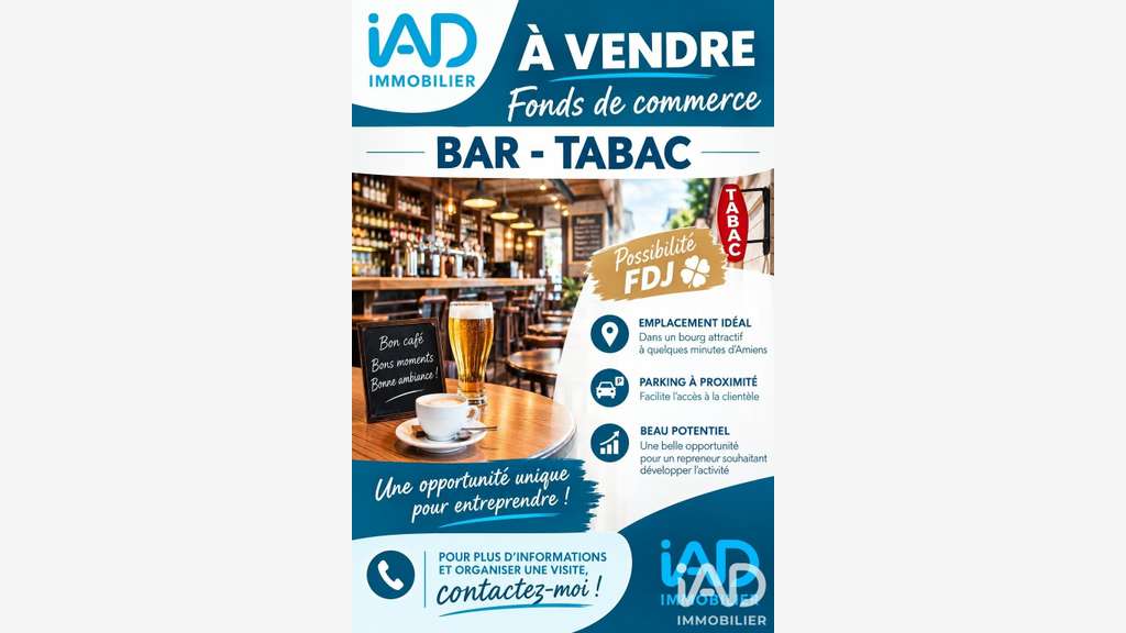 Vente bar tabac beau potentiel à Ailly-sur-Somme