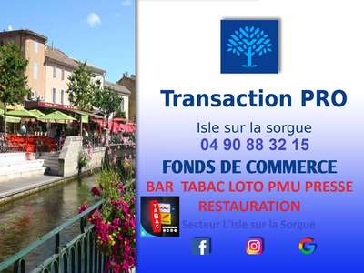 Vente bar Tabac Loto PMU Presse restauration 84