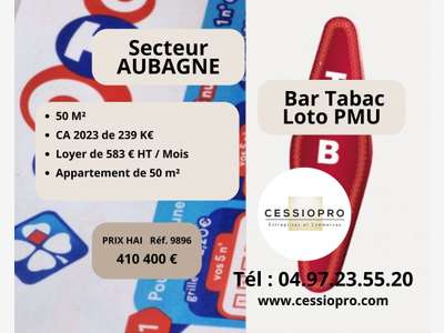 Vente bar Tabac PMU Loto licence IV à Aubagne