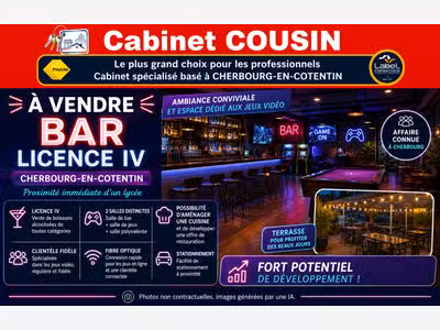 Vente bar à thème licence IV à Cherbourg