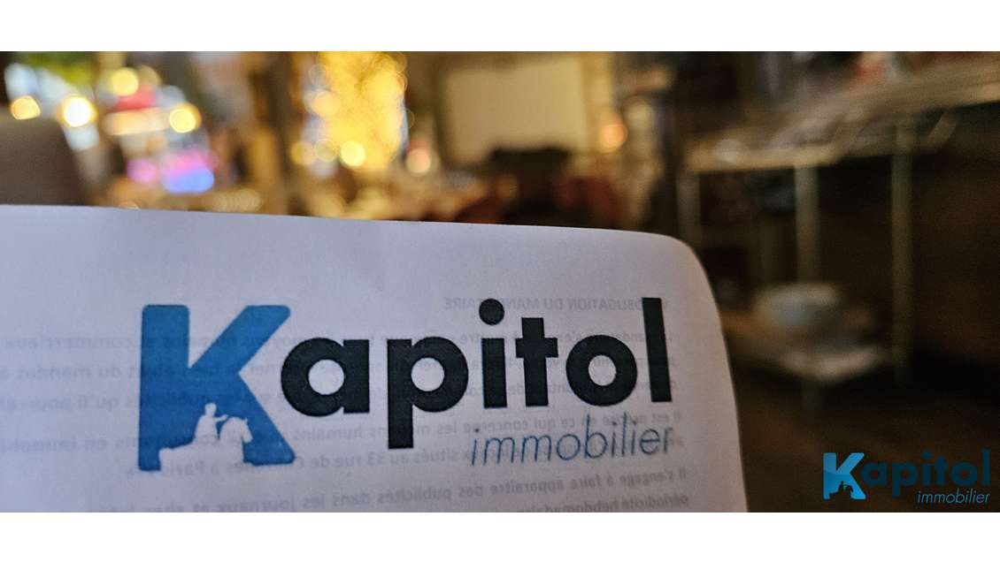 Vente beau bar restaurant extraction à Paris 75020