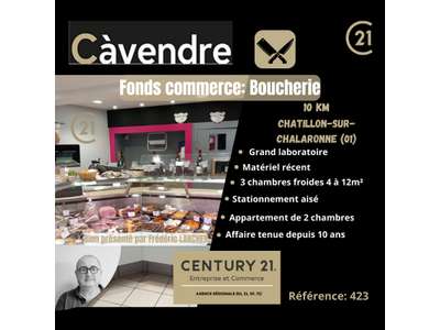 Vente Boucherie - Charcuterie à Châtillon-sur-Chalaronne