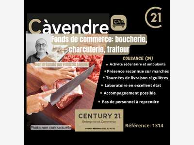 Vente boucherie/charcuterie/traiteur à Cousance
