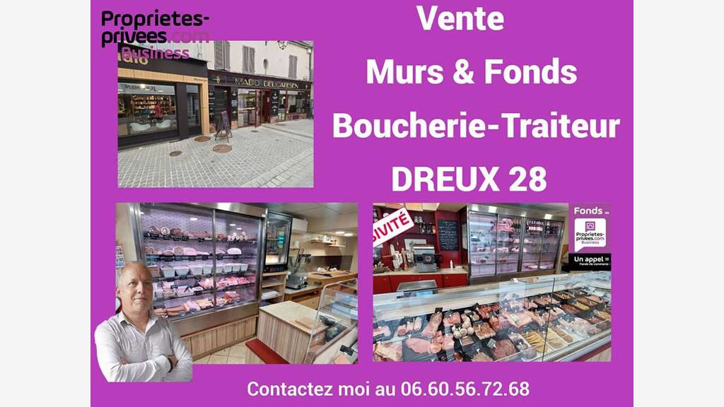 Exclusivité Vente boucherie à Dreux centre piéton