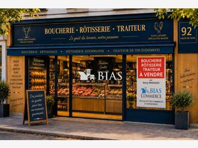 Vente boucherie charcuterie rôtisserie dept 92