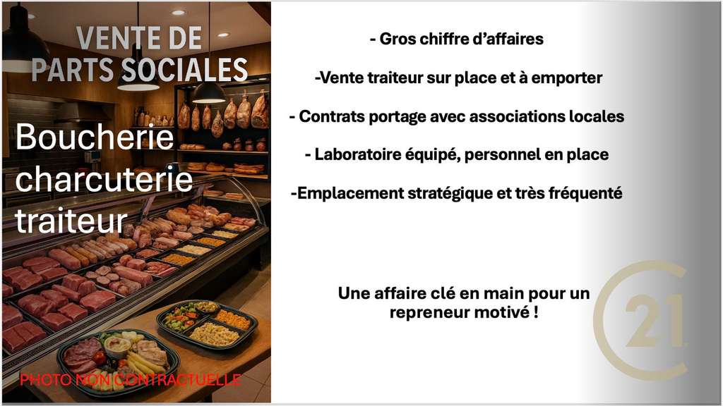 Vente FDC boucherie traiteur en Bresse Louhannaise