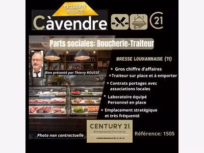 Vente FDC boucherie traiteur en Bresse Louhannaise