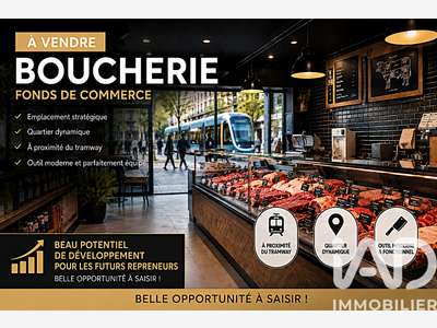 Vente FDC boucherie Montpellier quartier dynamique