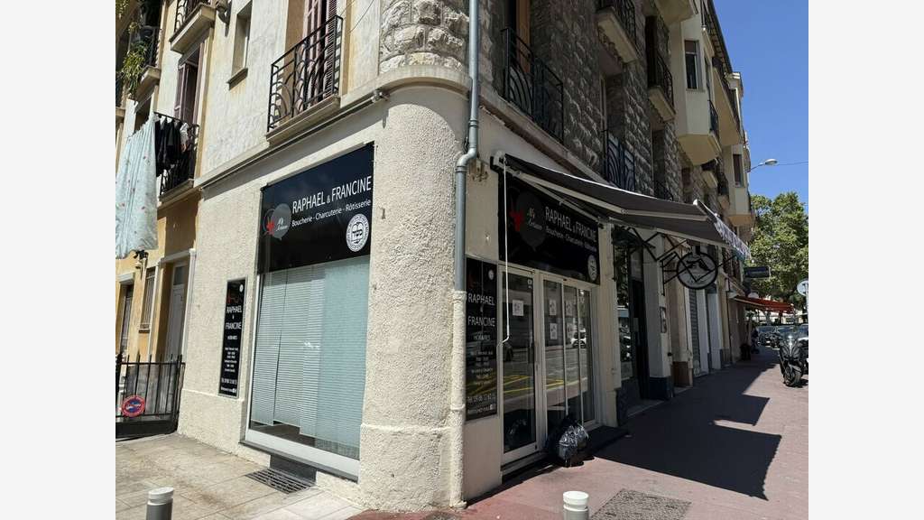 Boucherie d'angle à vendre à Nice quartier Valrose