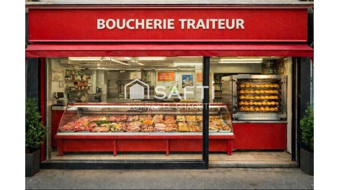 Vente boucherie avec large vitrine à Paris 75012