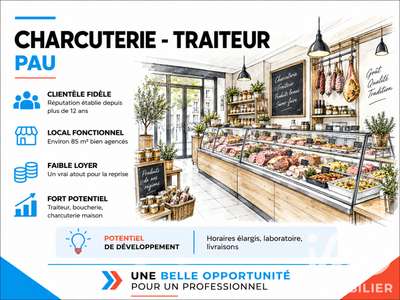 Vente boucherie charcuterie traiteur épicerie Pau