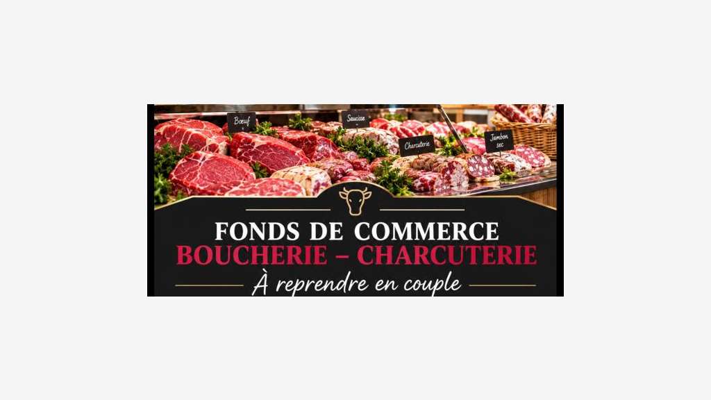 Vente boucherie charcuterie proche de Granville