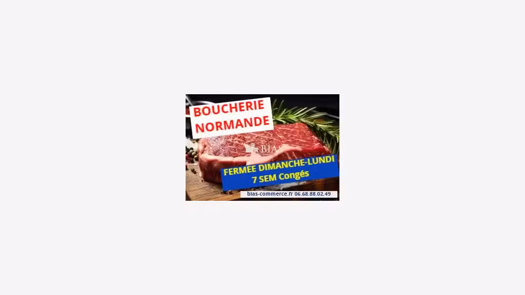 BOUCHERIE • CHARCUTERIE • VOLAILLES fermée DIMA