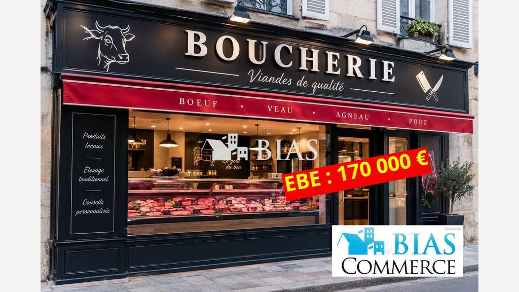 Boucherie charcuterie d’exception à saisir à Rouen