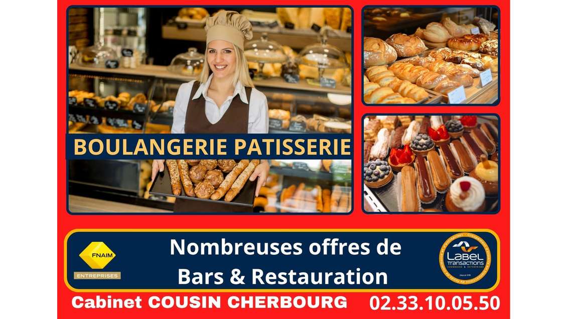 Vente boulangerie pâtisserie logement à Carentan