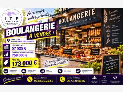 Vente belle boulangerie en péri de Juvisy-sur-Orge
