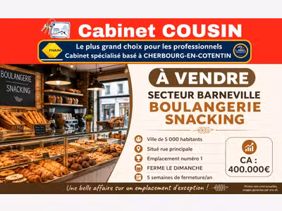Vente boulangerie pâtisserie secteur Barneville