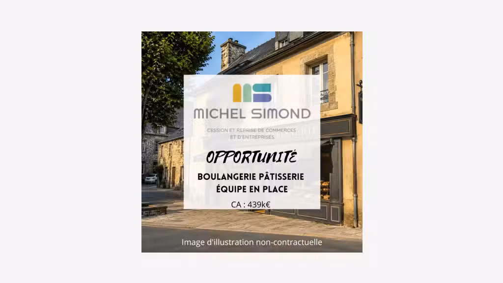 Cède boulangerie pâtisserie avec fournil à Morlaix