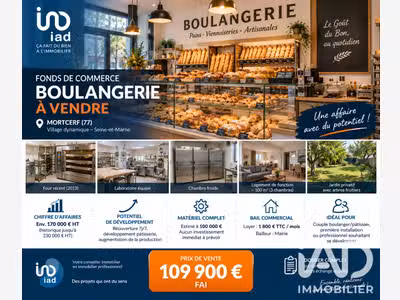 Vente boulangerie patisserie artisanale à Mortcerf
