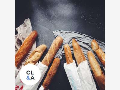 Vente boulangerie en rue piétonne proche du Havre