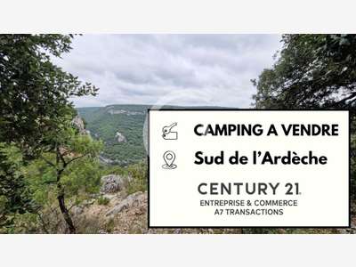 A vendre camping 2 ** en plein cœur du Sud Ardèche