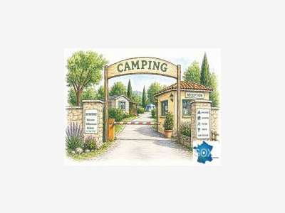 Vente camping 3 *** 120 empl en sud Ardèche