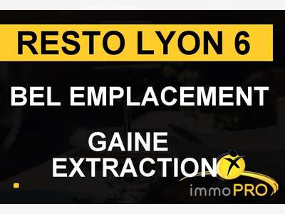 Vend restaurant avec gaine d'extraction à Lyon 6