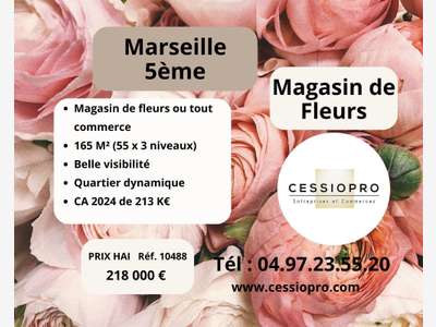 A vendre pour 218 k€ magasin de fleurs à Marseille
