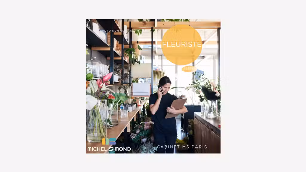Vente FDC fleuriste décoration à Paris 75015